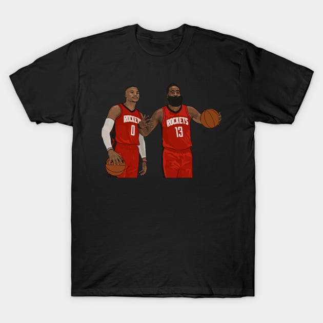 James Harden and Russell Westbrook | Houston Rockets T-Shirt by ActualFactual